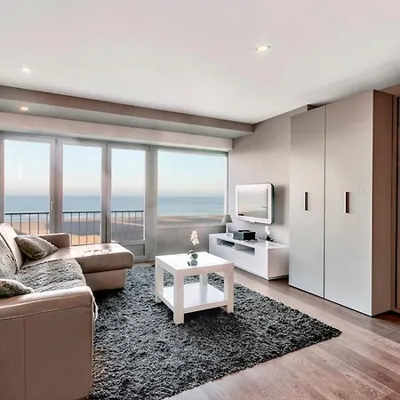 Montezuma Luxe Studio Met Frontaal Zeezicht Zonder Aparte Slaapkamer Ostend